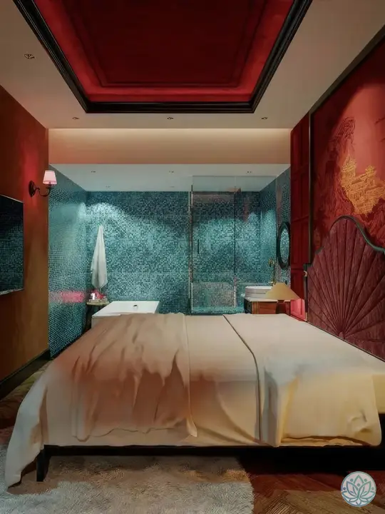 VIP 룸의 베드